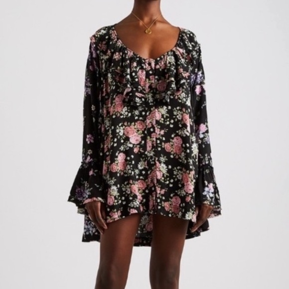 Free People Loretta Printed Floral Tunic Top - Picture 3 of 16
